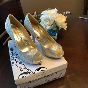 Rampage Gold Spark heels